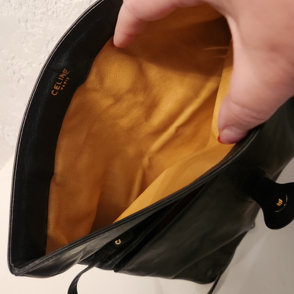 Celine Black Leather Shoulder Bag - Picture 8 of 8
